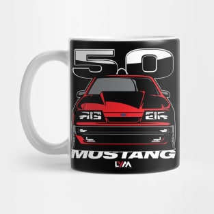 Foxbody 5.0 Ford Mustang 4 Eye Red Mug